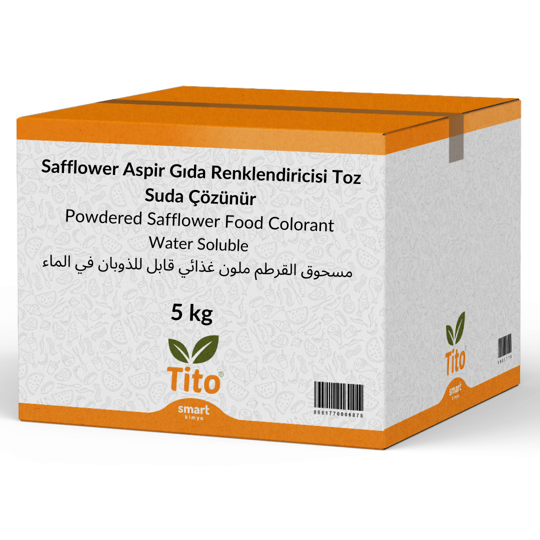 Safflower Aspir Gıda Renklendiricisi Toz Suda Çözünür 5 kg