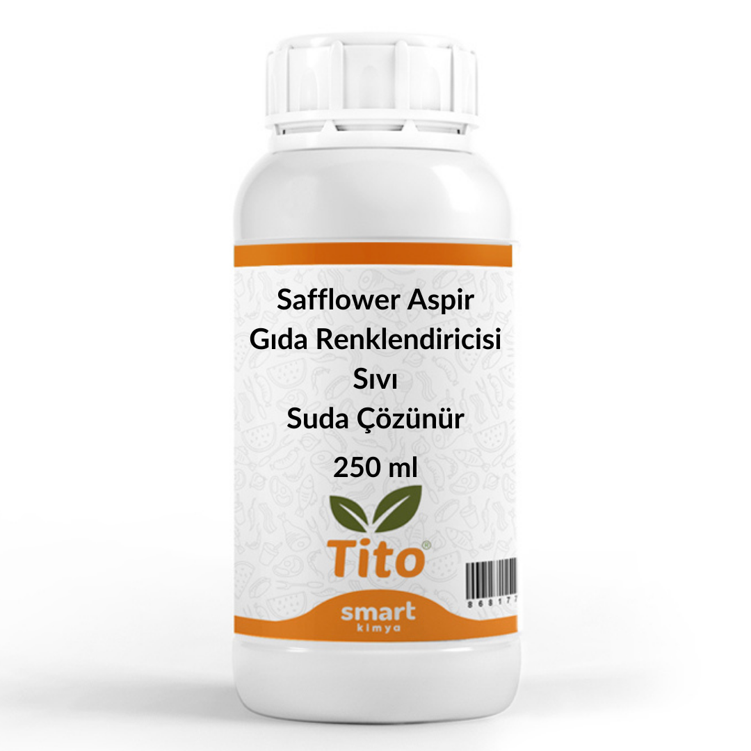 Safflower Aspir Gıda Renklendiricisi Sıvı Suda Çözünür 250 ml
