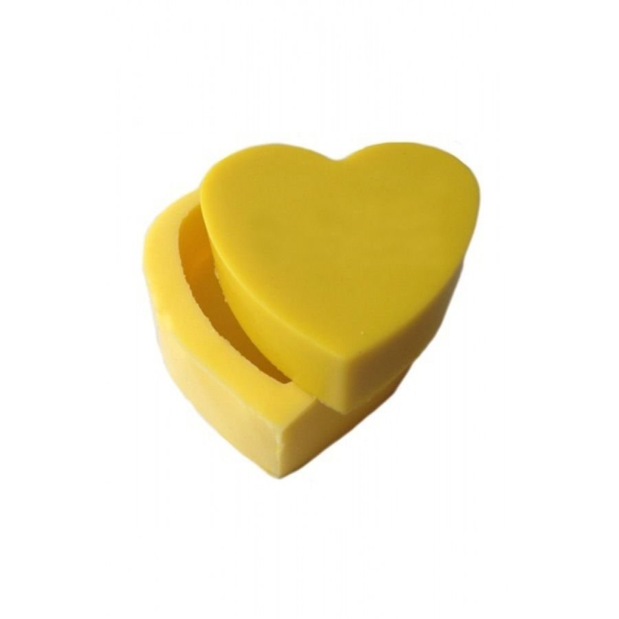 Силиконова форма сърце Епоксидна форма за сапунена свещ с ароматен камък