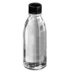 بطری شیشه ای شفاف یقه باریک 1000 میلی لیتری