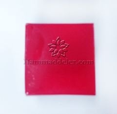 Kırmızı Asetat Kutu 5.5x5.5x2 cm 10 Adet