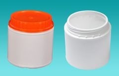 HDPE, Kapaklı Plastik Kavanoz - 250 ml