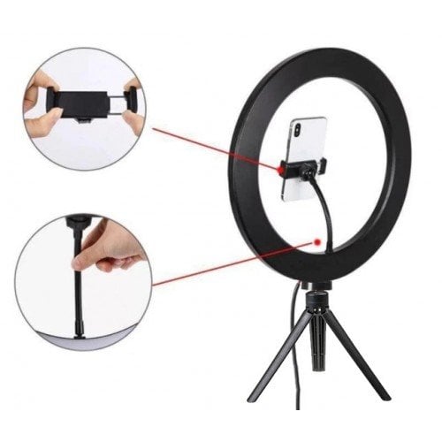 Ring Light Makyaj Selfie Led Işığı Ayaklı Tripot 10 İnç