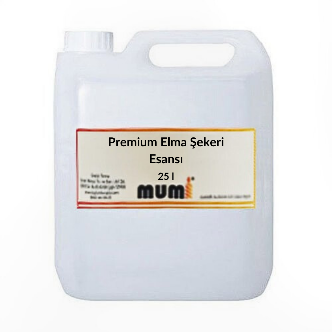 Premium Elma Şekeri Mum Esansı 25 litre