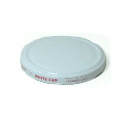 Beyaz Metal Kavanoz Kapağı 82 mm 600 Adet