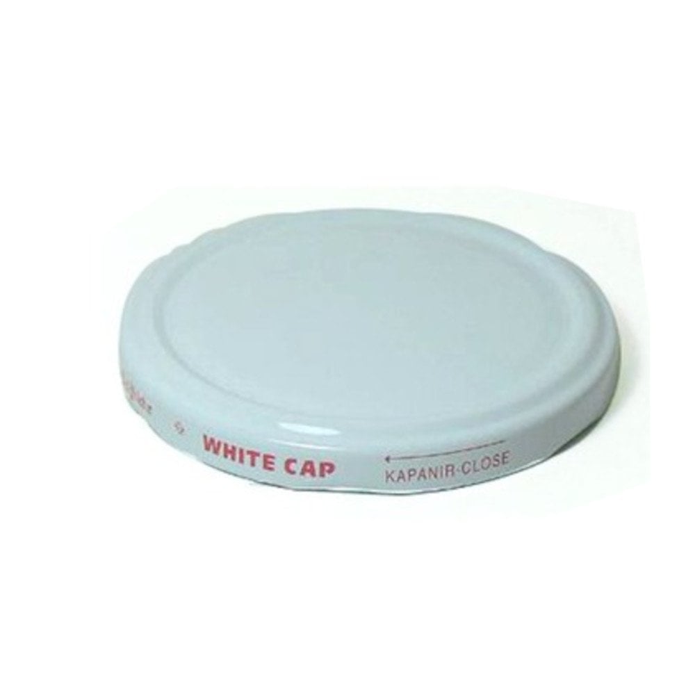 Beyaz Metal Kavanoz Kapağı 82 mm 3000 Adet