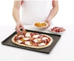 Silikon Dikdörtgen Pizza Matı 39x30 cm