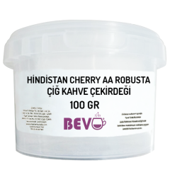 Hindistan Cherry AA Robusta Çiğ Kahve Çekirdeği 100 g