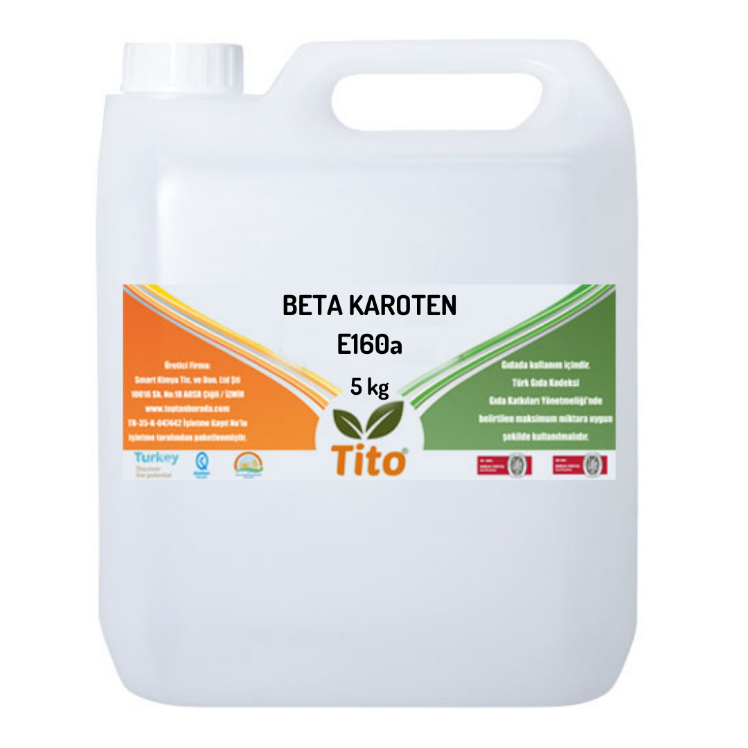 Sıvı Beta Karoten E160a %30luk Yağda Çözünür 5 kg