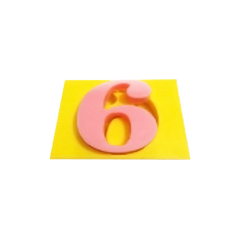 Силиконовая форма для мыла и ароматизированного камня номер 6 (шесть)