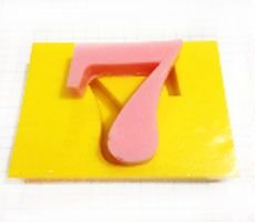 Silicone Number 7 (Seven) Soap and Scented Stone Mold