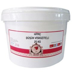 Düşük Viskoziteli HPMC Hidroksipropil Metil Selüloz 25 kg