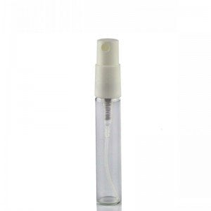 Probador de botellas de vidrio transparente Botella de perfume Tapa blanca 5 ml 1500 piezas