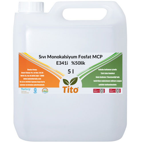 Sıvı Monokalsiyum Fosfat MCP E341i %50lik 5 litre