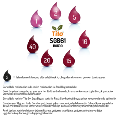 Bordo Gıda Renklendiricisi Sıvı Suda Çözünür 30 ml
