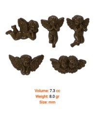 Melekler Polikarbon Çikolata Kalıbı 15 Delikli