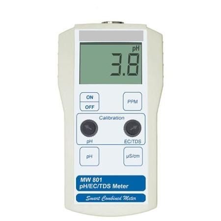 Milwaukee Portatif Tip pH Metre, İletkenlik ve TDS Ölçer (MW 801)