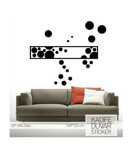 Dots Duvar Etiket 125 x 148 cm