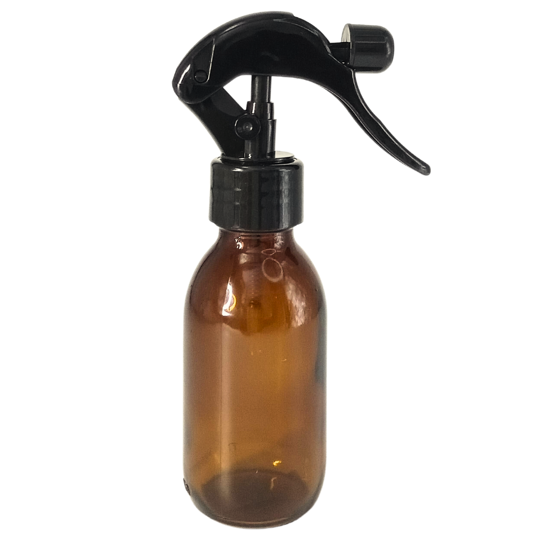 Glass bottle with spray pump best sale