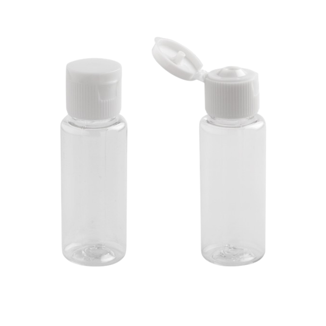 Plastik Fliptop Duş Jeli Şampuan Kolonya Şişesi 20 ml 20 Adet