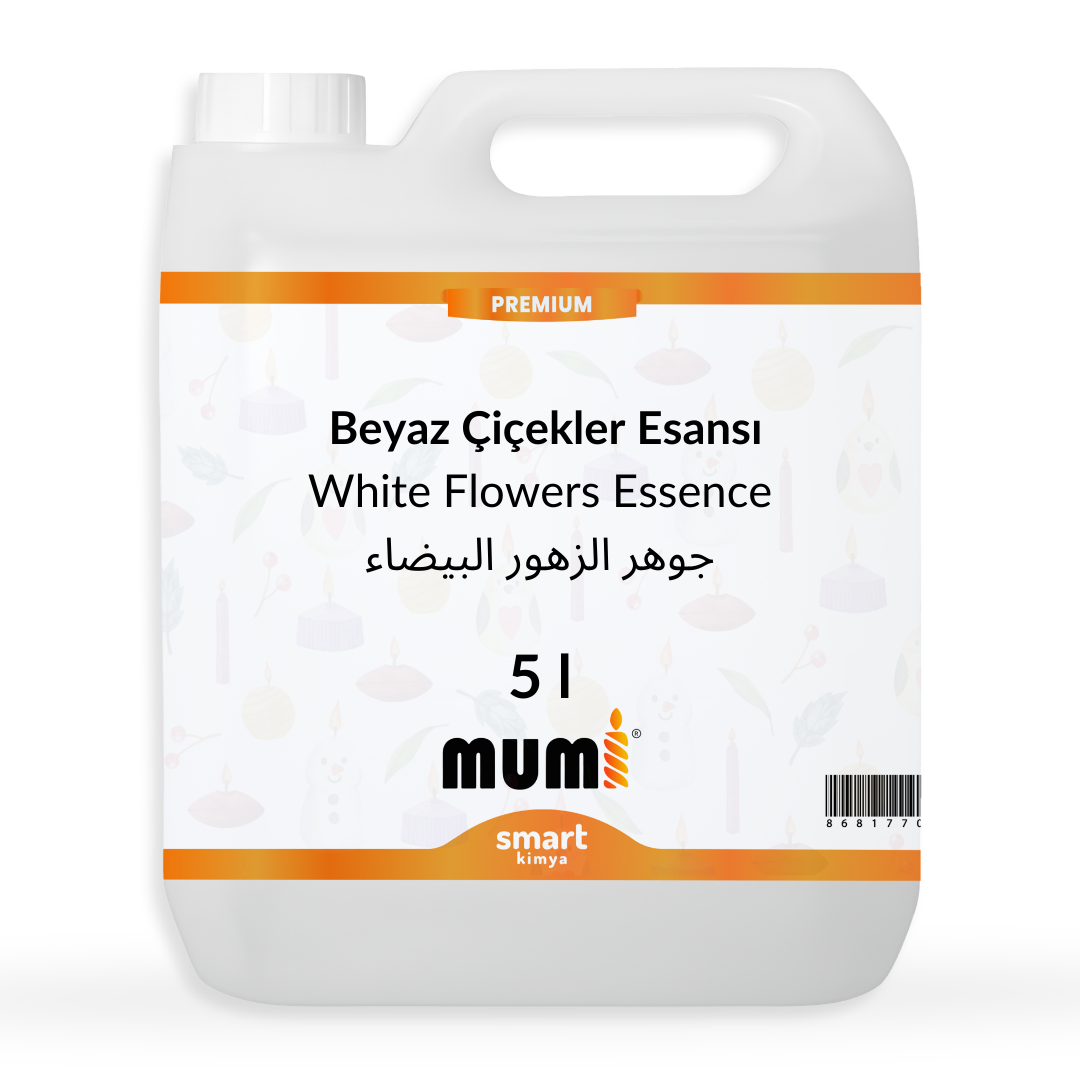 פרימיום פרחים לבנים תמצית נר 5 ליטר
