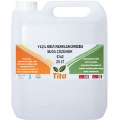 Yeşil Gıda Renklendiricisi Sıvı Suda Çözünür E142 25 litre