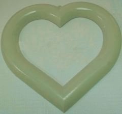 Plastik Büyük Kalp (Kasnak) - 42x40 cm