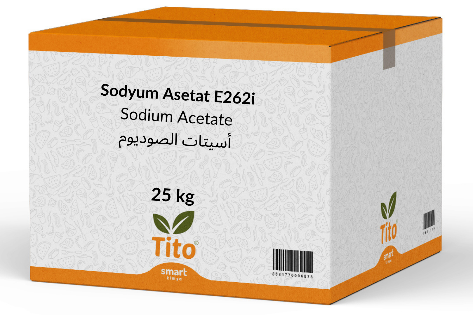 Sodyum Asetat E262i 25 kg