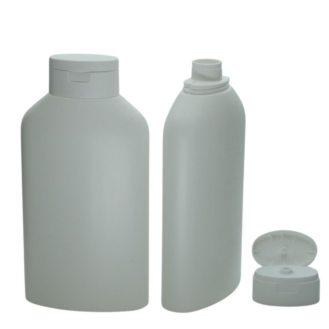 Beyaz Plastik Geniş Şampuan Duş Jeli Şişesi 400 ml 3000 Adet