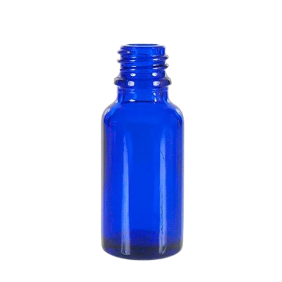 Синя стъклена бутилка 50 ml 20 бр