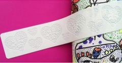 Silicone Heart themed Lace Pattern