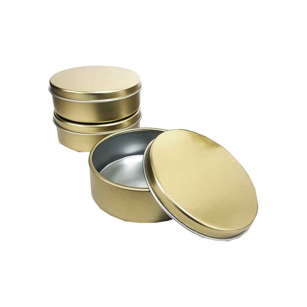 Gold tin on sale box