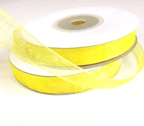 Yellow Organza Ribbon 23 m