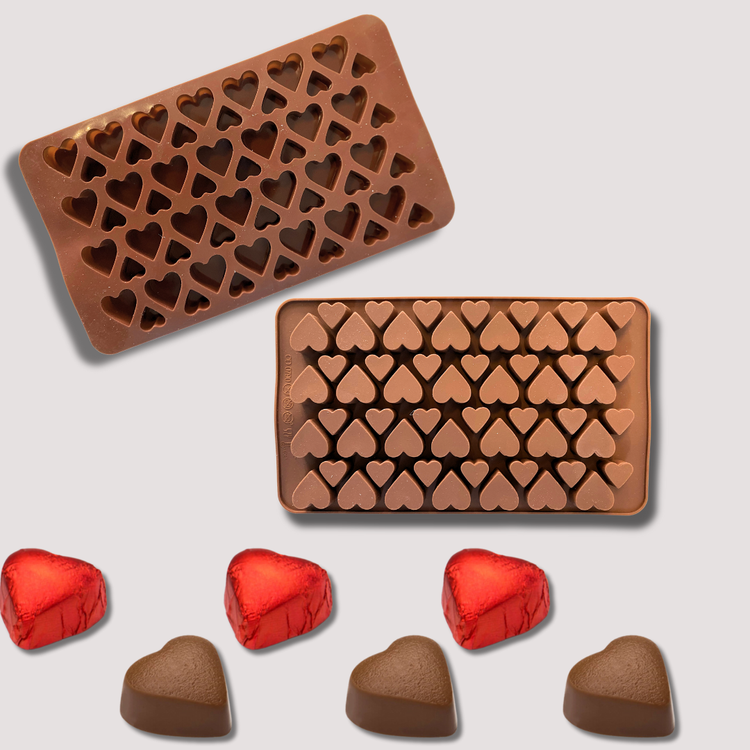 قالب سیلیکونی قلب ریز قالب شکلاتی