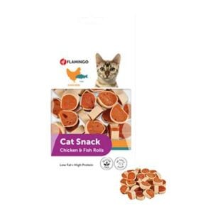 Flamingo Cat Snack Chicken and Fish Rolls Kedi Ödülü 50 Gr Skt:04/25