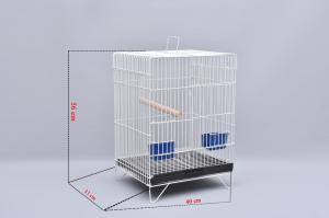 Canser Papağan Kafesi Küçük Beyaz Boyalı (C407)