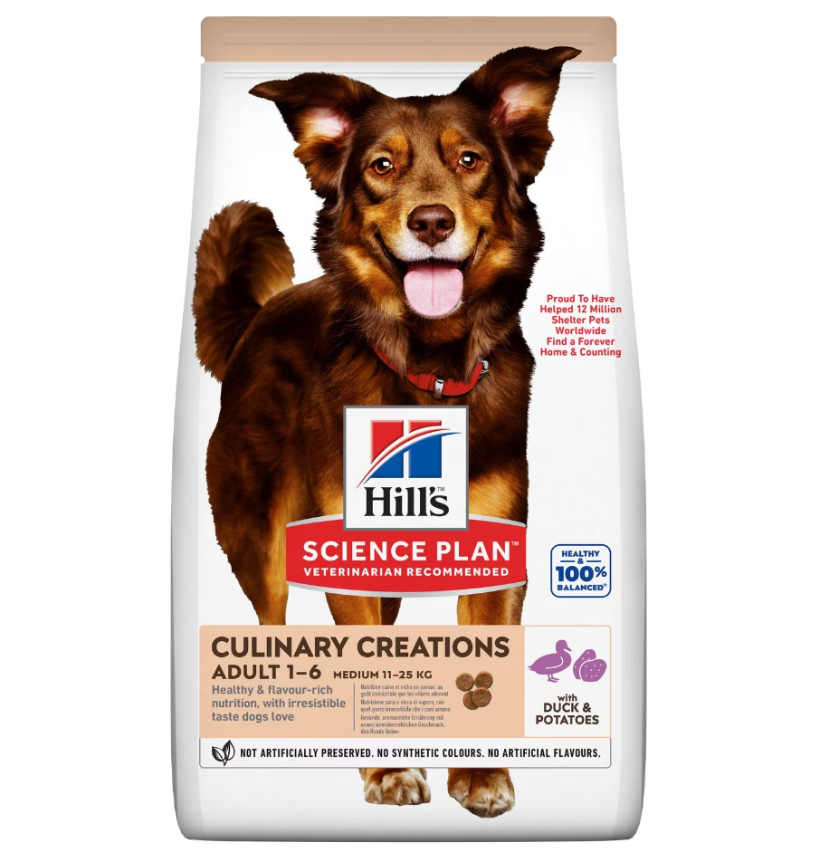 Hills Culinary Creations Ördekli ve Patatesli Yetişkin Köpek Maması 14 Kg