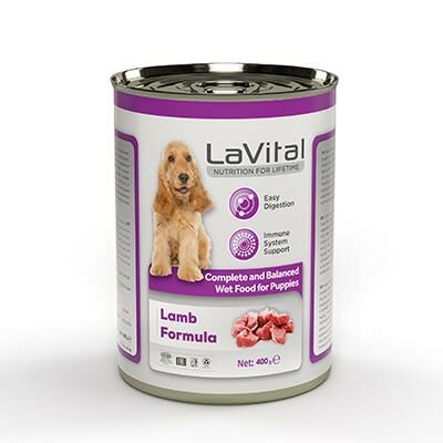 Lavital Puppy Kuzulu Yavru Ezme Köpek Konservesi 400gr 12 li skt:09/26