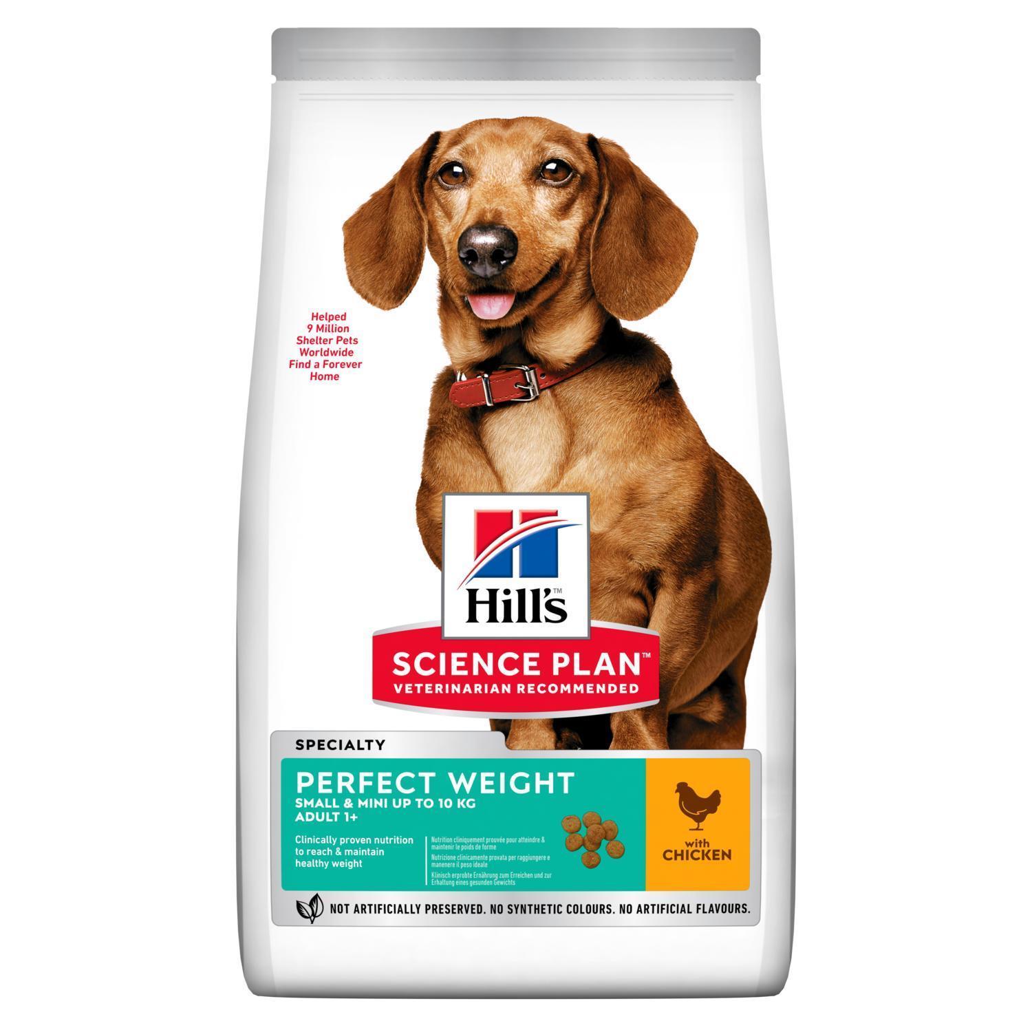Hills Perfect Weight Kilo Yönetimi Mini ve Küçük Irk Tavuklu Köpek Maması 1.5 Kg SKT:06/25