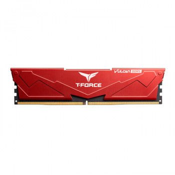 Team T-Force Vulcan Red 16GB(1x16GB) 6000Mhz DDR5 CL38 Gaming Ram (FLRD516G6000HC38A01) resim