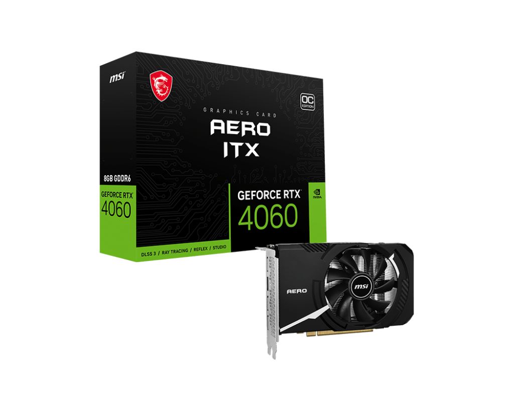 Yeni MSI GeForce RTX 4060 Aero ITX 8G OC RTX4060 8GB satışı