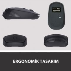 LENOVO LECOO WS202 SİYAH USB KABLOSUZ MOUSE