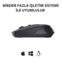 LENOVO LECOO WS202 SİYAH USB KABLOSUZ MOUSE