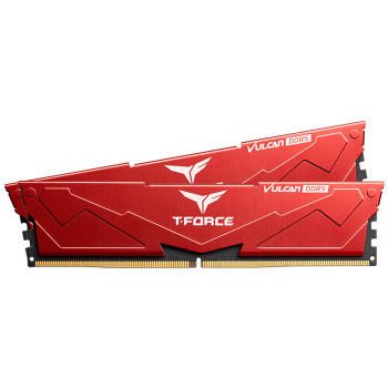 Hızlı Gönderi Team T-Force Vulcan Red 32GB (2x16GB) 5600Mhz CL36 DDR5 Gaming Ram (FLRD532G5600HC36BDC01) toptan satış