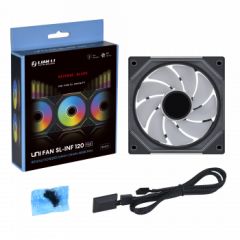 LIAN LI REVERSE UNI FAN SL-INFINITY 120-1 SİYAH KASA FANI