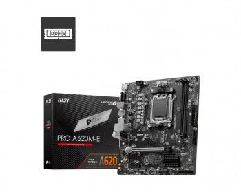 İndirimli MSI PRO A620M-E AMD A620 AM5 SOKET DDR5 6000(OC)MHz HDMI VGA mATX satışı