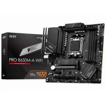 MSI PRO B650M-A WIFI DDR5 6400(OC) HDMI DP M.2 MATX AM5 