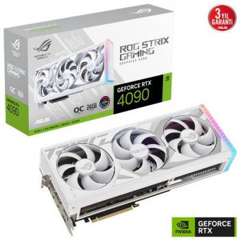 Hızlı Gönderi ASUS ROG-STRIX-RTX4090-O24G-WHITE 24GB GDDR6X HDMI DP 384Bit fiyatı