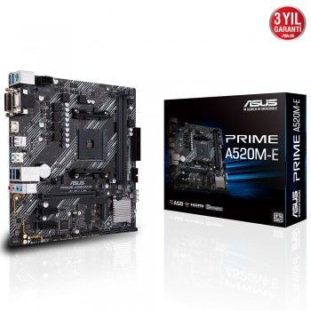 İndirimli ASUS PRIME A520M-E DDR4 4600MHz  mATX AM4 tavsiyesi