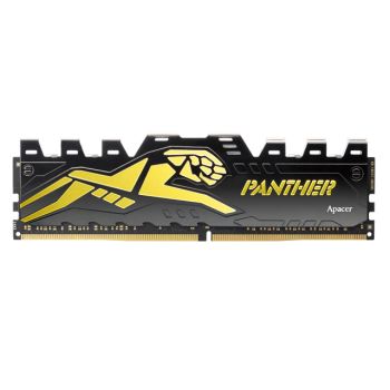 En ucuz Apacer Panther Black-Gold 8GB (1x8GB) 3200MHz CL16 DDR4 Gaming Ram (AH4U08G32C28Y7GAA-1) satışı